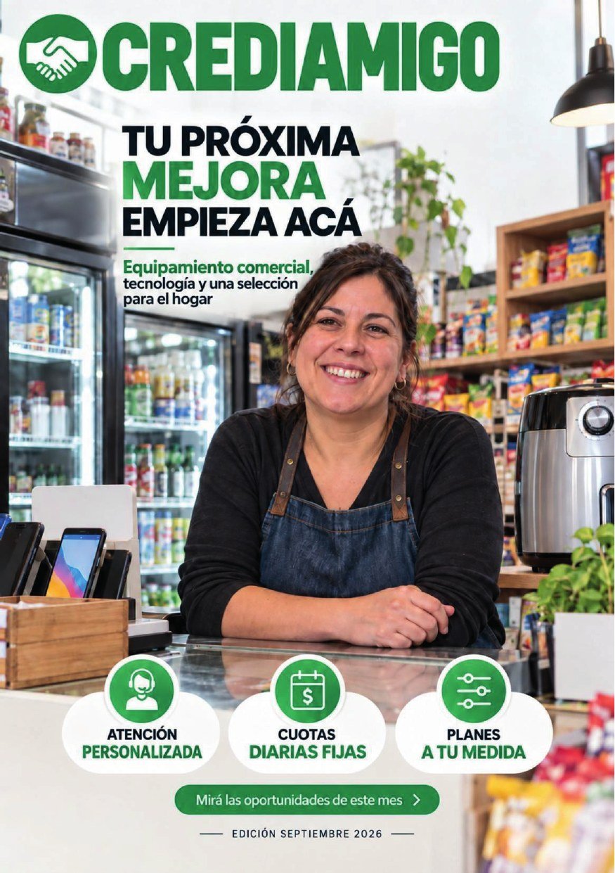 Página 1 de la revista Crediamigo